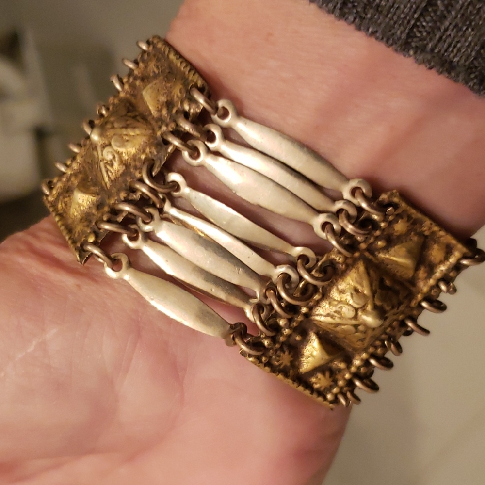 Vintage Taxco Mexican Sterling Silver Bracelet - Picture 6 of 6